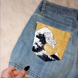 Custom Painted Shorts 🌊
